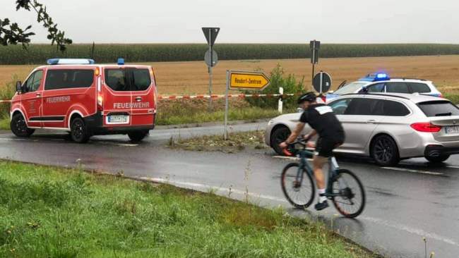 Feuerwehr unterstützt Volkstriathlon